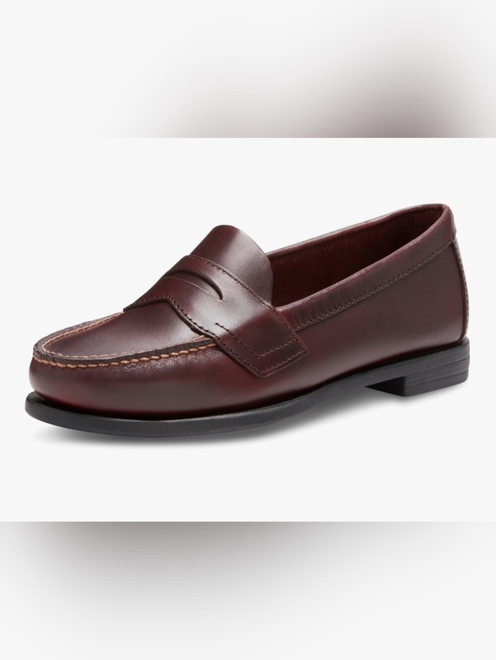 Eastland Women's Maroon Leather Penny Loafers